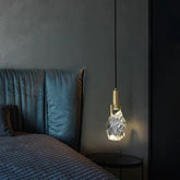 Art Sculpture Bedroom Crystal Pendant Light - Clowas